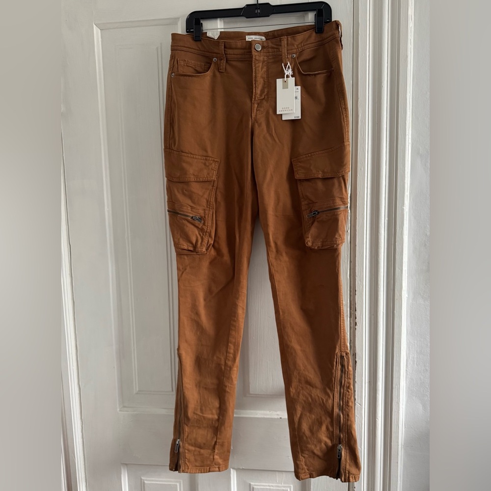 Good American Brown Cargo Pants